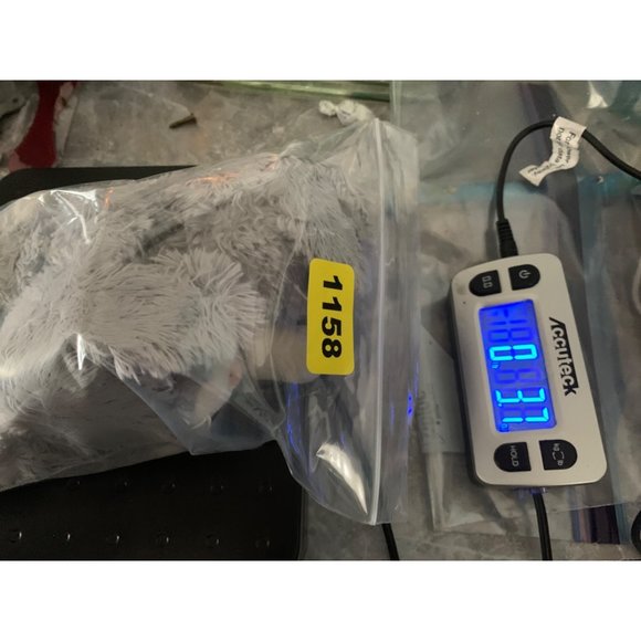 Unipak 2 Small Gray Bunnies7 Inches Long Plush Stuffed Animals - Picture 10 of 10